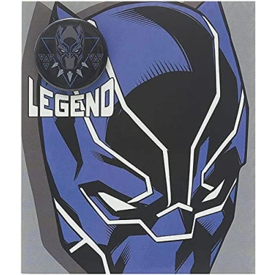 Image of UK Greetings Disney Avengers Birthday Card for Boys with Badge Blank Panther