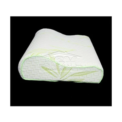 Image of LARGE BAMBOO CONTOUR MEMORY FOAM PILLOW LUXURY SOFT ORTHOPAEDIC HEAD NECK SUPPORT 62L