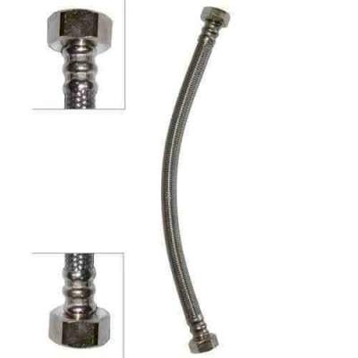 Image of Flexi Flexible Kitchen Basin MonoBloc Tap Connector Hose Pipe 3/8&quot; x 30cm Length