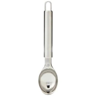 Image of Chef Aid Stainless Steel Ice Cream scoop, High grade Perfect for frozen gelato, sorbet and cookie dough, fitted with easy store hanging loop, Dishwasher safe