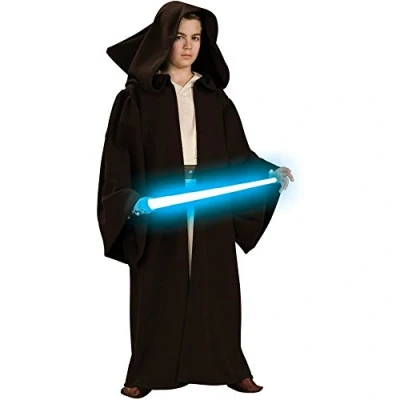 Image of Rubies 883165 M Star Wars Jedi Costume, Brown, (5 7 años)