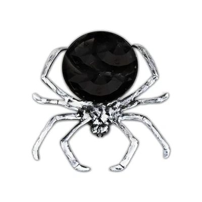 Image of Gem Imports Silver Spider Halloween Sweet Holder Plastic Bowl 13cm