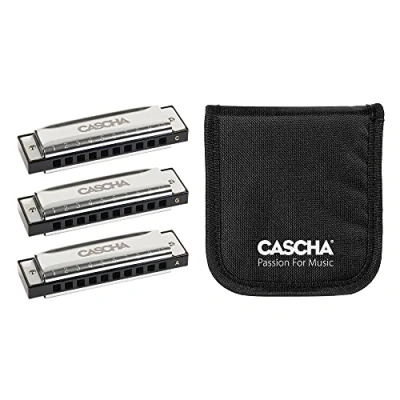 Image of Blues Harmonica Pack 3 (C G A), Harmonicas with Bag