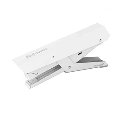 Image of Fellowes Jam Free Stapler Plier, 40 Sheet Capacity LX890 Full Strip Antibacterial Manual Uses 24/6mm, 26/6mm &amp; 24/8mm Staples White