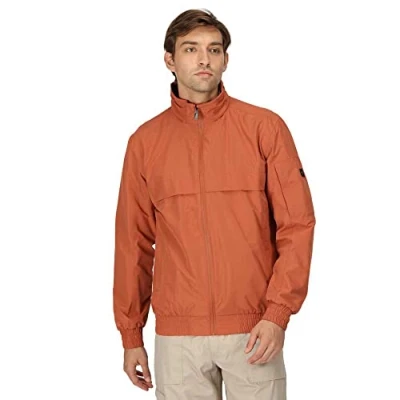 Image of Regatta Men&#039;s Herren Shorebay Leichte Atmungsaktive Jacke mit Durchgehendem Reißverschluss Waterproof Jacket, Clay Colours (Baked Clay), M