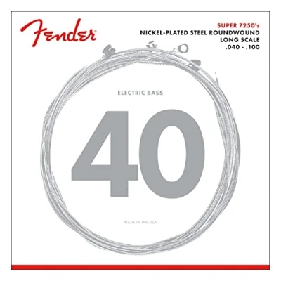Image of Fender String Set For Electric Bass 7250L (040/100) Nickel Plated,0737250403