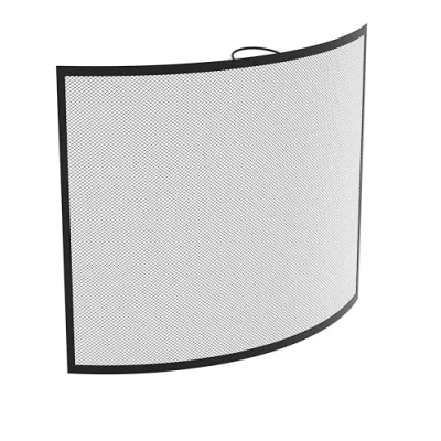 Image of Fire Vida Buckton Spark Guard Screen, Metal, Black