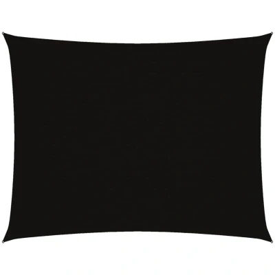 Image of vidaXL Sunshade Sail Oxford Fabric Rectangular 3x4 m Black