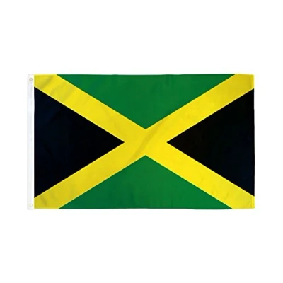 Image of AZ Flag Jamaica 3x5 Ft Jamaican 100% Polyester With Integrated Brass Eyelets 150x90cm 110g Bright Colours