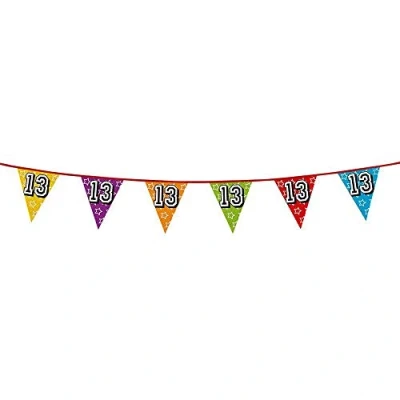 Image of Boland Age 13 Multi Coloured Flag Bunting