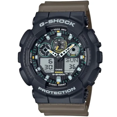 Image of G SHOCK Chronograph watch, Men&#039;s, Size: One Size, Olive