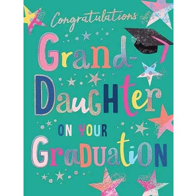 Image of Avant Garde Studios Congratulations Granddaughter on your Graduation 8 x 6 inches