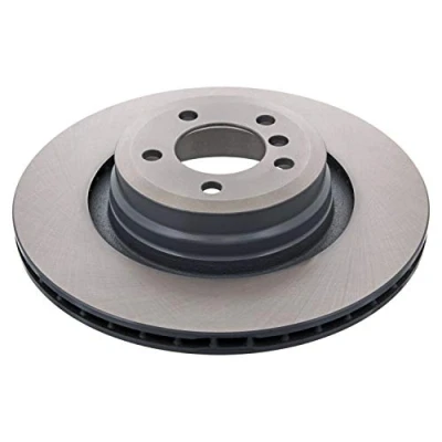Image of 34216765891, 34216864048 Brake disc FEBI BILSTEIN 44011 Rear Axle 370mm 24mm 5 Hole 120mm internally vented Coated High carbon BMW: 7