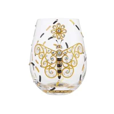 Image of Lolita Brilliant Butterfly Stemlss Wg Drinking Glasses