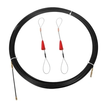 Image of Fish Tape Wire Puller, Snake For Running Wire, Electrical Cable Puller Through Wall Threader (Black,3mmX10m)