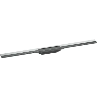 Image of hansgrohe 56045000 RainDrain Flex Complete Set Shower Drain 900 Can Be Shortened Chrome Channel, 90 cm