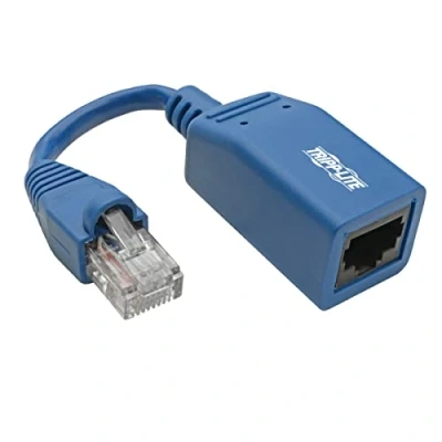 Image of Cisco Console Rollover Cable Adapter (M/F) RJ45 to RJ45, Blue, 5 In