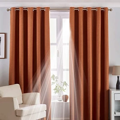 Image of Riva Home Eclipse Blackout Eyelet Curtains, Polyester, Duck Egg Blue, 66&quot; x 72&quot; (168 183cm)