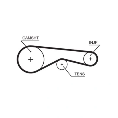 Image of 192671 Timing Belt GATES FleetRunner Micro V Stretch Fit 5625XS 85 810mm 20mm LAND ROVER: Range Rover Sport, Discovery 3