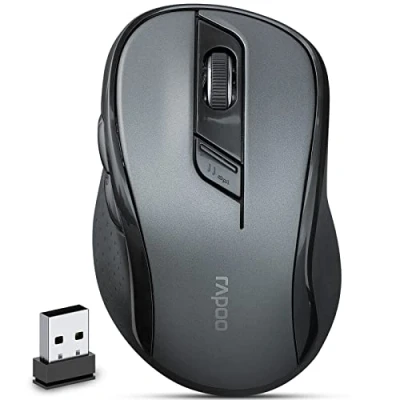 Image of Rapoo M500 Silent Multi mode Wireless Optical Mouse Black