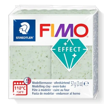 Image of STAEDTLER 8010 570 FIMO Effect Oven Hardening Polymer Modelling Clay Botanical Spinach (1 x 57g Block)