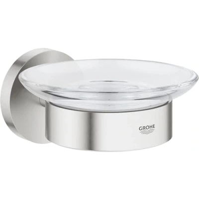Image of GROHE Essentials New Soap Dish with Holder Supersteel 40444DC1