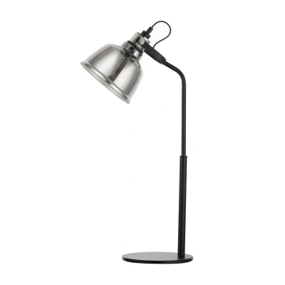 Image of Ava 1 Light Table Lamp Smoke Glass Black