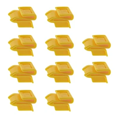 Image of ECSiNG 10PCS Car Rear Bumper Mounting Clips 85284 AL510 Compatible with Qashqai Cover Trim Plastic Fasteners Yellow Automotive Repair Parts