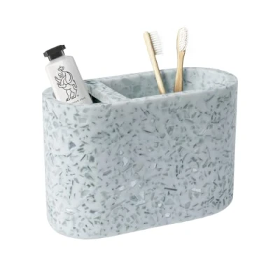 Image of Blue Canyon Zenith Toothbrush Tidy, Polyresin Holder, Bathroom Storage Organizer, Electric Caddy, Countertop Storage, Toothpaste Holders