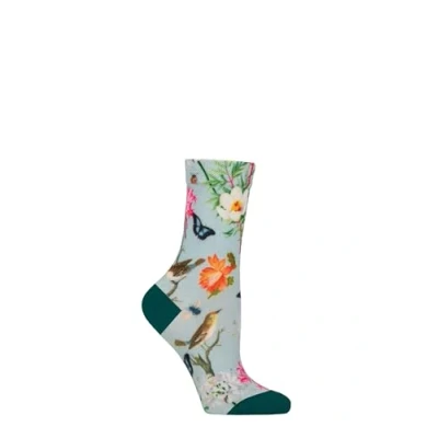 Image of Women&#039;s 1 Pair SOCKSHOP RHS Royal Horticultural Society Patterned Socks Flowers / Birds 4 8