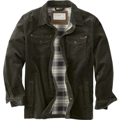 Image of Legendary Whitetails Men&#039;s Standard Tough As Buck Flannel Lined Corduroy Shirt Jacket, Balsam, Large