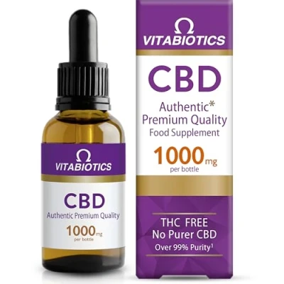 Image of Vitabiotics Brains CBD Purity 99 Percent THC Free 1000 mg/Bottle