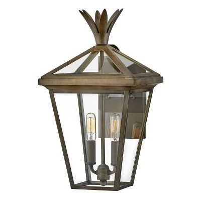Image of Palma 2 Light Medium Outdoor Wall Lantern Burnished Bronze IP44