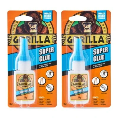 Image of Gorilla Super Glue 15g (2 Pack)