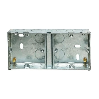 Image of Appleby 2 Gang Dual Flush Metal Back Box 35mm Sb636