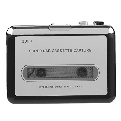 Image of Portable EC218 Tape to PC Cassette Recorder MP3 CD Converter Capture Digital Audio Music Player with Earphone