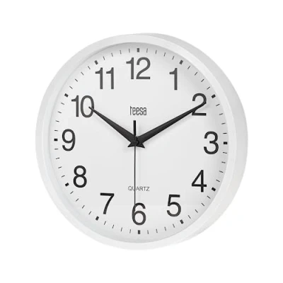 Image of Teesa Wall Clock, White, 25 cm