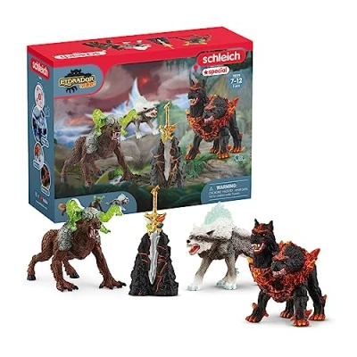 Image of schleich Eldrador Creatures 72179 Action Figure Set 4 Piece Monster Toy for Boys, Starter with Magic Sword Toys Gift Girls, Kids Age 7+
