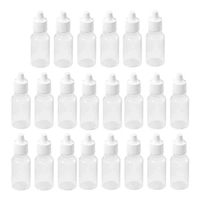 Image of ACENIX® 50 Pieces 10ml dropper potion bottles White small Plastic Empty Refillable Squeezable Liquid sample