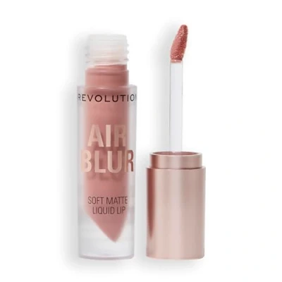 Image of Revolution, Air Blur Matte Liquid Lipstick, Long Lasting Lip Colour, Face Makeup, Vegan &amp; Cruelty Free, Chauffeur Nude, 3.5ml