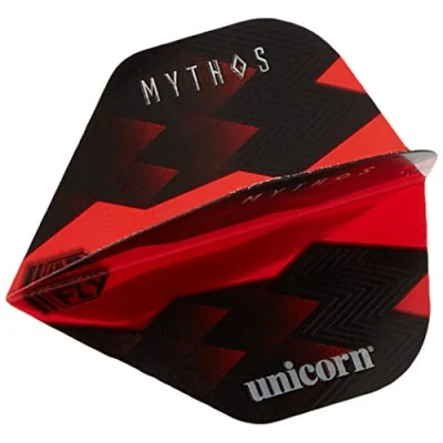 Image of Unicorn UltraFly Dart Flights Mythos Hydra Red Design Ultra Durable 100 Micron Polyester PET Standard Plus Shape