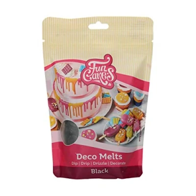 Image of FunCakes Deco Melts Black, AZO Free, 250 g