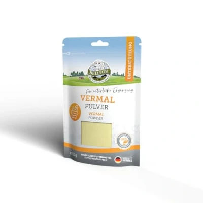 Image of Anthelmintic Food Supplement for Dogs Vermal Powder by Bellfor Natural Dewormer 250 g. Worming Healthy Bowel Function and Giardia Prevention