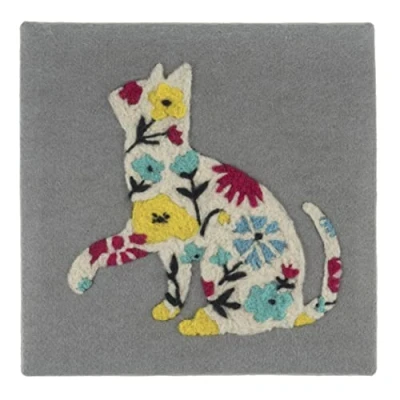 Image of Trimits Needle Felting Frame Kit, Cat, 20.3 x 20.3cm (8 8in)