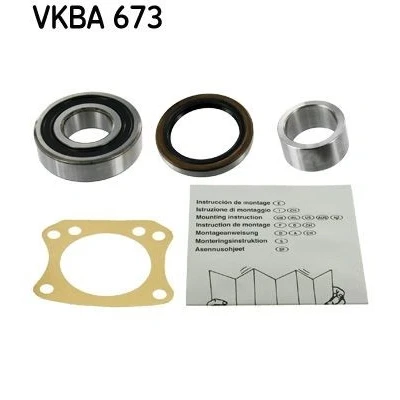 Image of 43215H5000 Wheel bearing kit SKF VKBA 673 with shaft seal 72mm