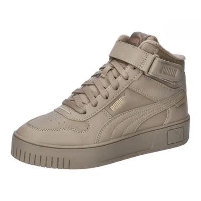 Image of PUMA Women&#039;s Carina Street MID WTR Sneaker, Black Silver, 5 UK