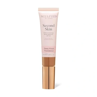 Image of Second Skin Dewy Liquid Mineral Foundation from Sculpted by Aimee (Rich Golden 6.25) 32ml Cruelty Free, Vegan Face for Medium Coverage with SPF 50