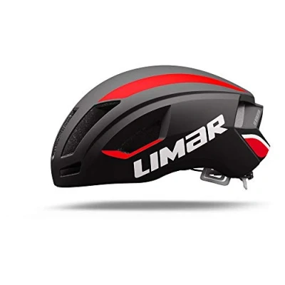 Image of Limar Unisex&#039;s Air Speed Bicycle Helmet, Matt Black/Red, Medium