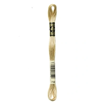 Image of DMG Plaid Cotton Thread, Variegated for Stitching, 8 Metres Coloris / 738