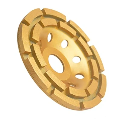 Image of Gunpla 115mm x 22,2mm 4.5 inch Diamond Grinding Disc Double Row Abrasive Cup Wheel Segment Grinder for Concrete Granite Stone Masonry Marble Plastering Removal